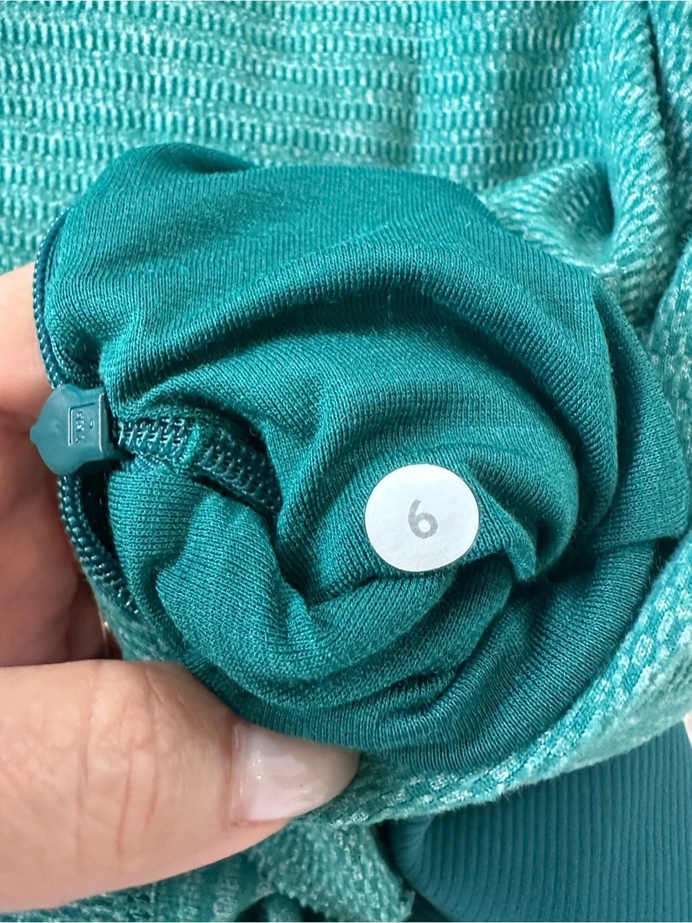 Lululemon Runderful 1/2 Zip Mini Check Pique Hunter Green Pullover